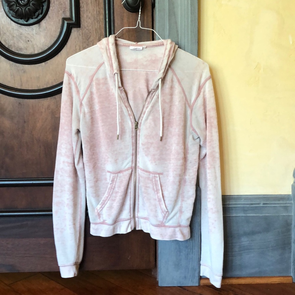 Pink zip up hoodie